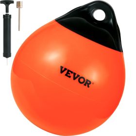 VEVOR Boat Buoy Balls, 15" Diameter Inflatable Heavy-Duty Marine-Grade PVC Marker Buoys, Round Boat Mooring Buoys, Anchoring, Rafting, Marking