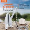 VEVOR Fluke Style Anchor Kit, 8.5 LBS Hot-Dipped Galvanized Steel Fluke Anchor with 7.9' Chain, 75' Rope and Two 0.4" Shackles