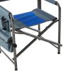 1-piece Padded Folding Outdoor Chair with Storage Pockets,Lightweight Oversized Directors Chair for indoor, Outdoor Camping, Picnics and Fishing