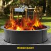 VEVOR Fire Pit Ring 36-Inch Outer/30-Inch Inner Diameter, Fire Pit Insert 3.0mm Thick Heavy Duty Solid Steel