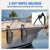 VEVOR Boat Fenders, 8.6" x 16" Boat Bumpers for Docking, Marine EVA Boat Dock Fender Bumper with Ropes, Cord Locks and Storage Bag