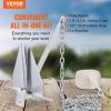 VEVOR Fluke Style Anchor Kit, 13 LBS Hot-Dipped Galvanized Steel Fluke Anchor with 7.9' Chain, 101' Rope and Two 0.4" Shackles