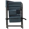 1-piece Padded Folding Outdoor Chair with Storage Pockets,Lightweight Oversized Directors Chair for indoor, Outdoor Camping, Picnics and Fishing