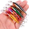 56PCS Long Cast Lure Hard Bait Set Floating Water Submersible Minnow Suspended Sea Fishing Freshwater Mandarin Perch Bait Set