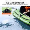 VEVOR Inflatable Boat, 2-Person Inflatable Fishing Boat, Strong PVC Portable Boat Raft Kayak, Includes 45.6 in Aluminum Oars