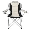 Medium Camping Chair Fishing Chair Folding Chair Black Gray