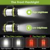 2Pcs Camping Lantern Rechargeable Flashlight Torch Power Bank Portable Tent Light Lamp USB Rechargeable for Hiking Fishing Emergency Outdoor