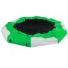 VEVOR 13ft Inflatable Water Bouncer, Green Water Trampoline Splash Padded Inflatable Bouncer Bounce Swim Platform for Water Sports