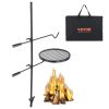 VEVOR Swivel Campfire Grill, Fire Pit Grill Grate over Fire Pits, Heavy Duty Steel Grill Grates, 360¬∞ Adjustable Open Fire Outdoor Cooking Equipment