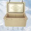 Khaki color ice cooler box 65QT camping ice chest beer box outdoor fishing cooler