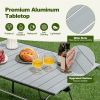 Adjustable Heavy-Duty Outdoor Folding Camping Table