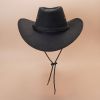 Western Cowboy Hat Vintage Jazz Hat Outdoor Fishing Cowgirl Sun Hat Wide Brim Summer Sunscreen Travel Beach Hat